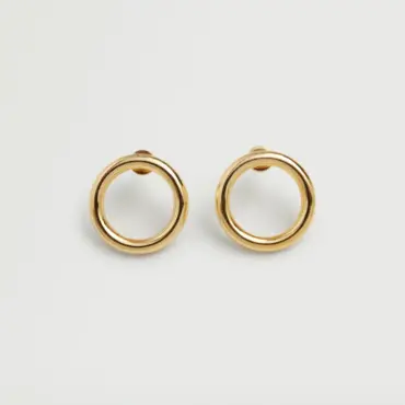 Embossed hoop earrings